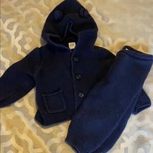 GAP Dark Blue Baby Knit Set